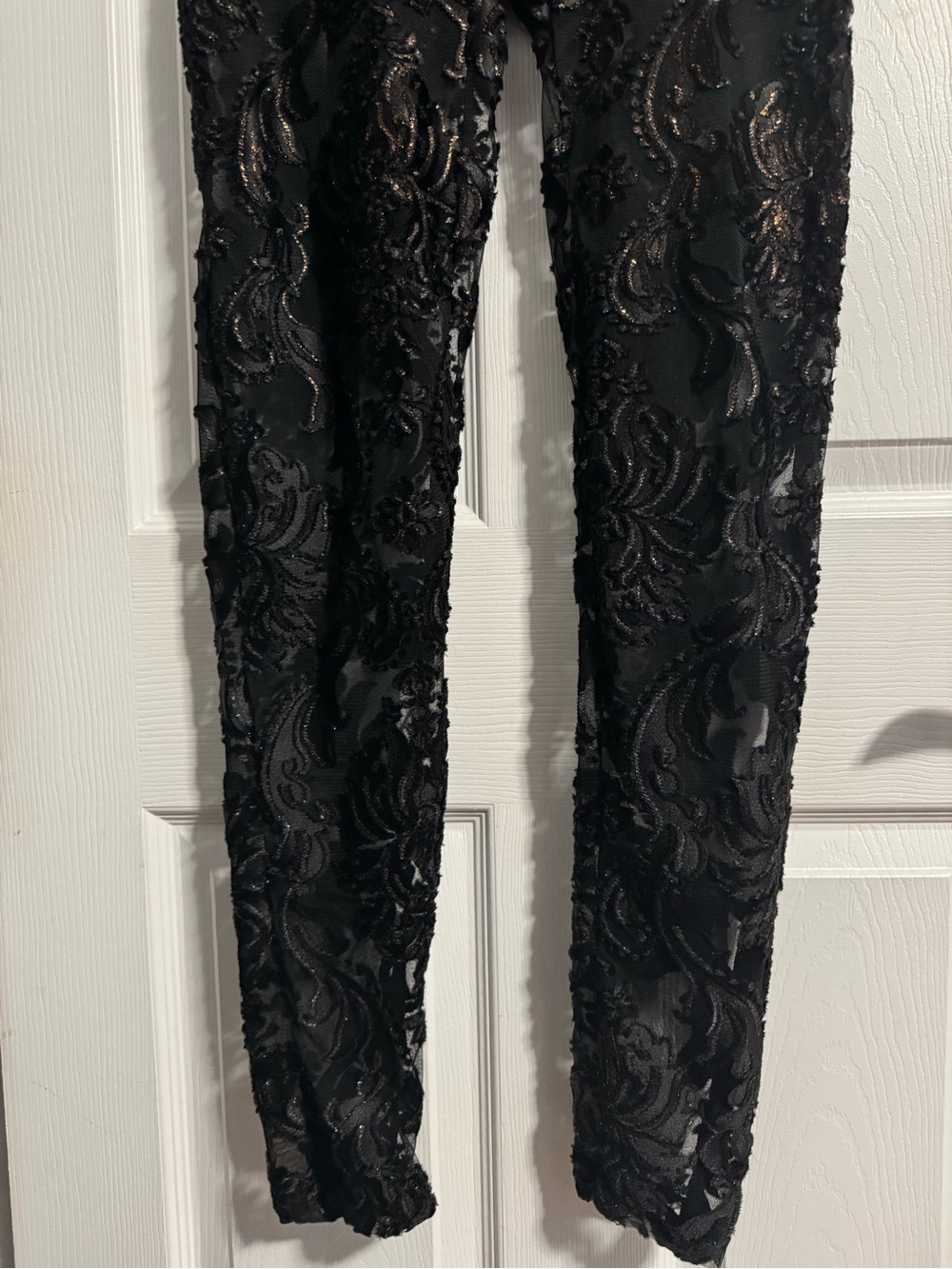 Fashion Nova Victoria Halter Lace Jumpsuit – Black - Picture 7 of 7